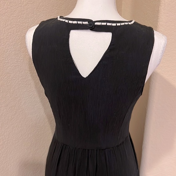 Lucky Brand Black Sleeveless Embroidered Dress - Picture 6 of 16